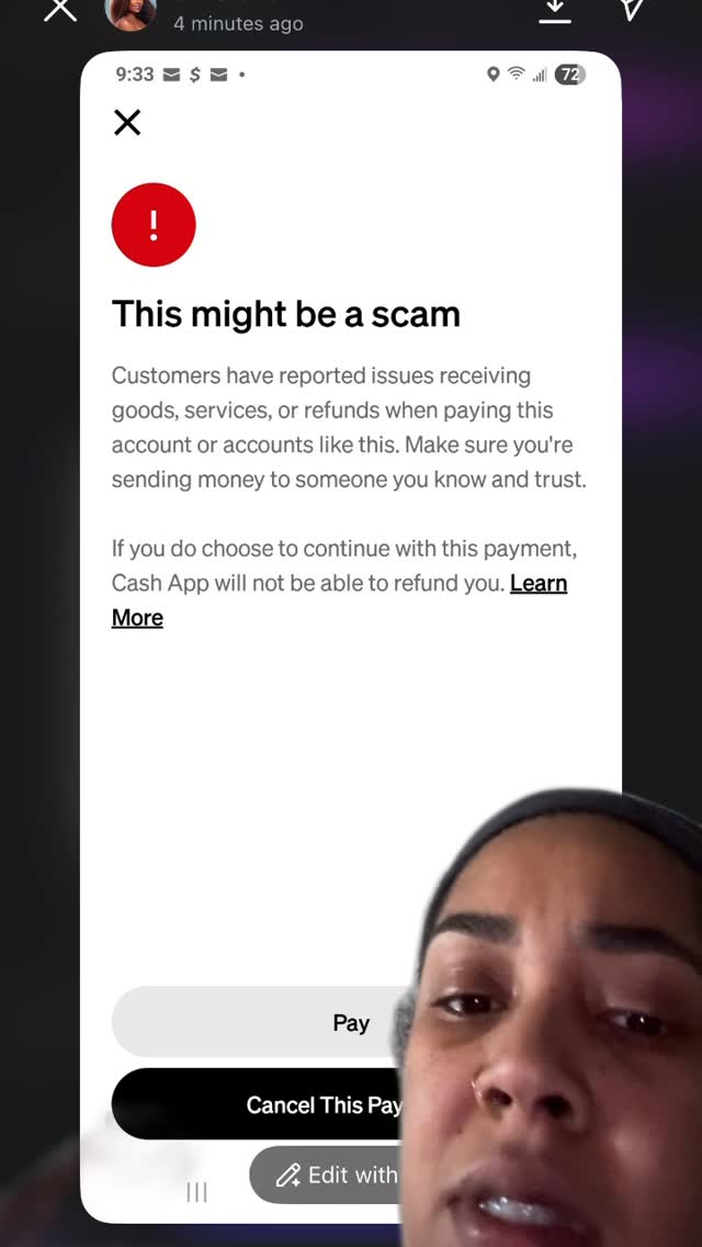 Instagram post by @randirossario for Cash App. Caption reads: DONATE VIA GOFUNDME IN BIO###

@cashapp  you have....