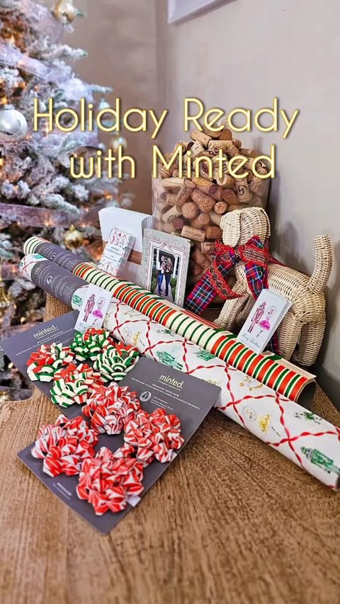 Instagram post by @agirlinshades2 for Minted. Caption reads: [...] our holiday details beautiful thanks to....