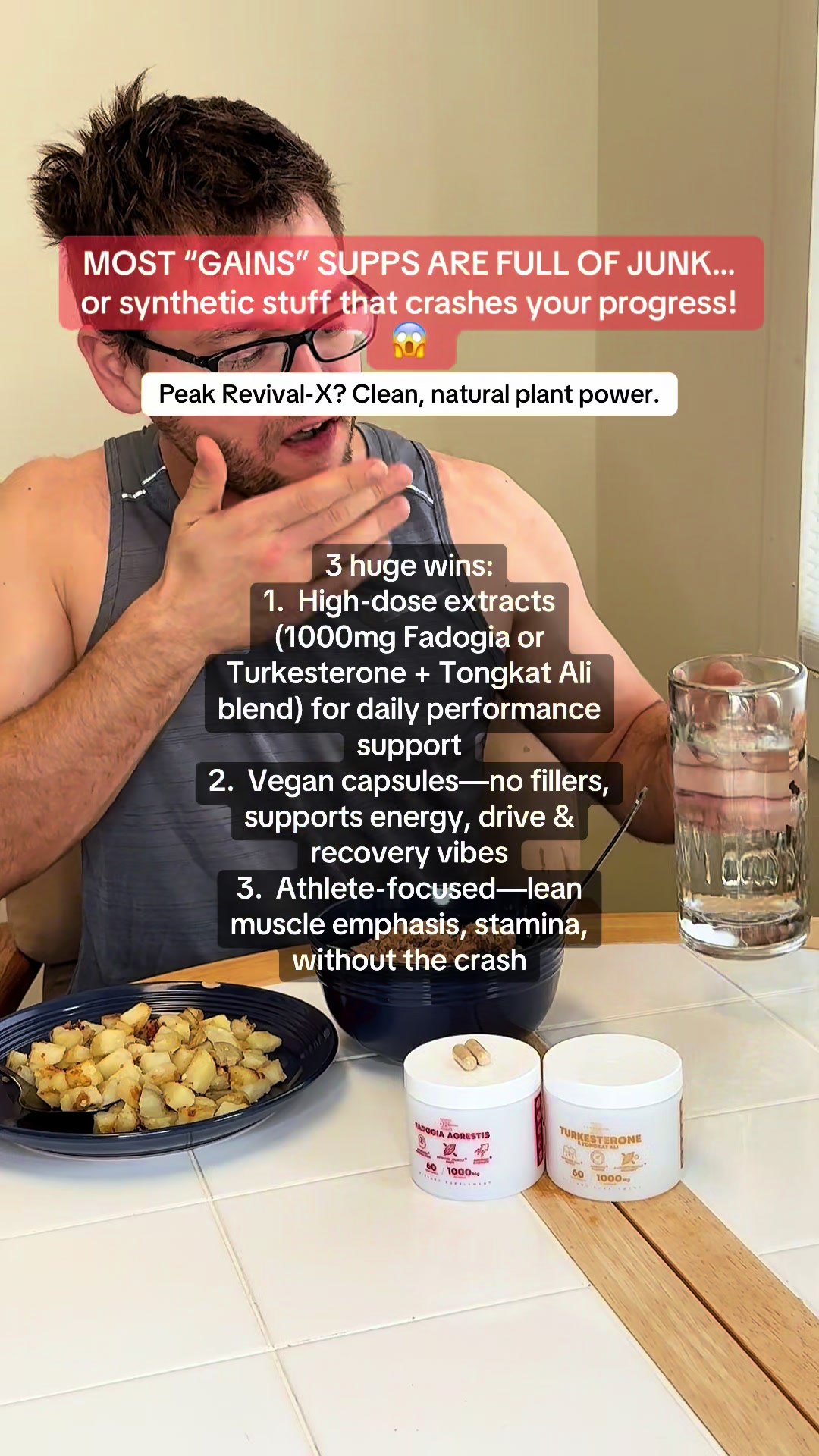 TikTok post by @growingpains777 for Peak Revival X. Caption reads: Personal Experience: I’ve been using this....