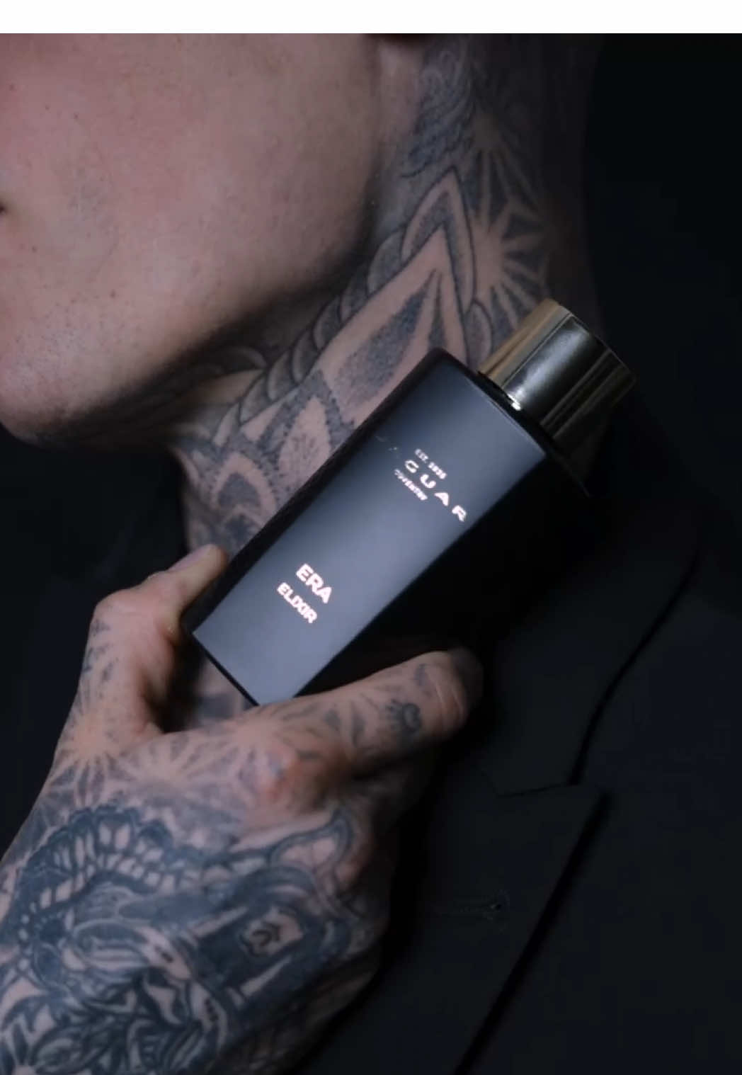 TikTok post by @fabien.tietjen for Jaguar. Caption reads: A scent that makes an impression. Spicy, smooth,....