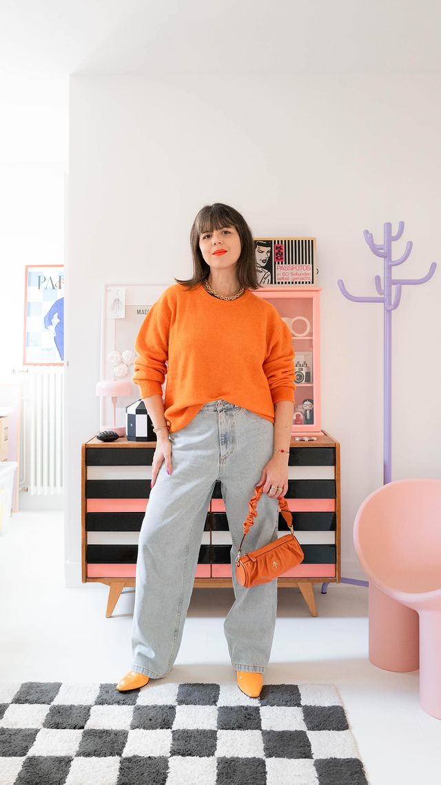 Instagram post by @paulineprivez for Petit Bateau. Caption reads: C’est moi ou porter des couleurs vitaminées, c’est....