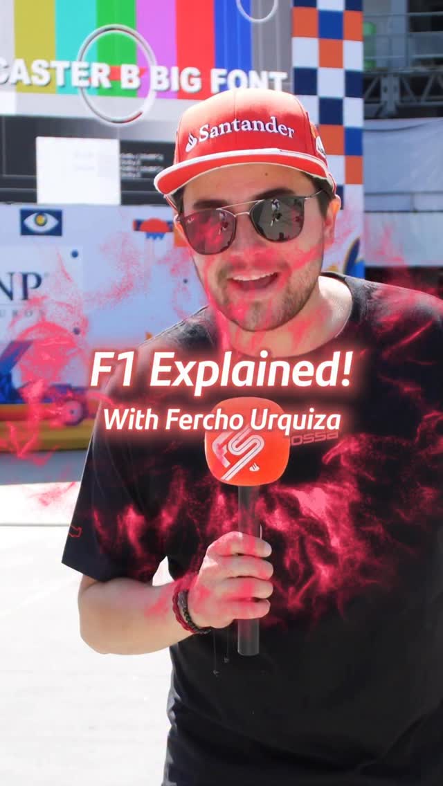 Instagram post by @formulasantander for Santander. Caption reads: Learning with @fergurquiza and @formulasantander....