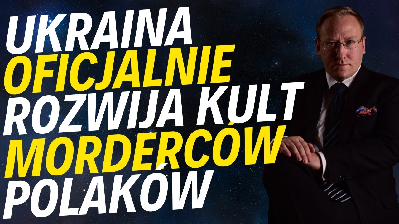 YouTube post by @Leszek_Sykulski for buycoffee.to. Caption reads: Ukraine Is Officially Promoting the Cult of Polish....