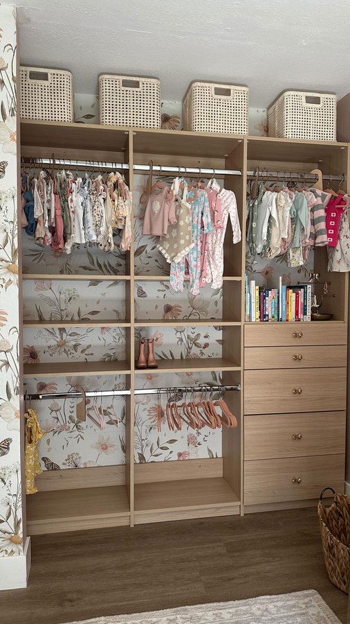 Instagram post by @lovelydelites for Modular Closets. Caption reads: [...] I’m so obsessed 🫶🏼 Huge thanks to....