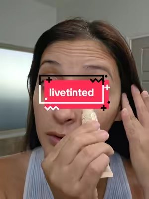 TikTok post by @melyb26 for LIVE TINTED. Caption reads: I need a bigger eye cream @Live Tinted #livetinted....