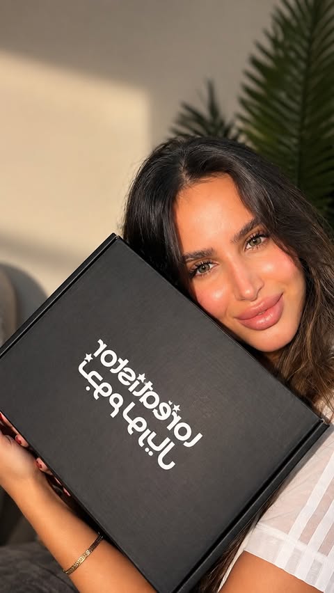 Instagram post by @nour.mohamad.dxb for Maybelline New York. Caption reads: Unboxing the best products: Garnier Grape Glow-up....