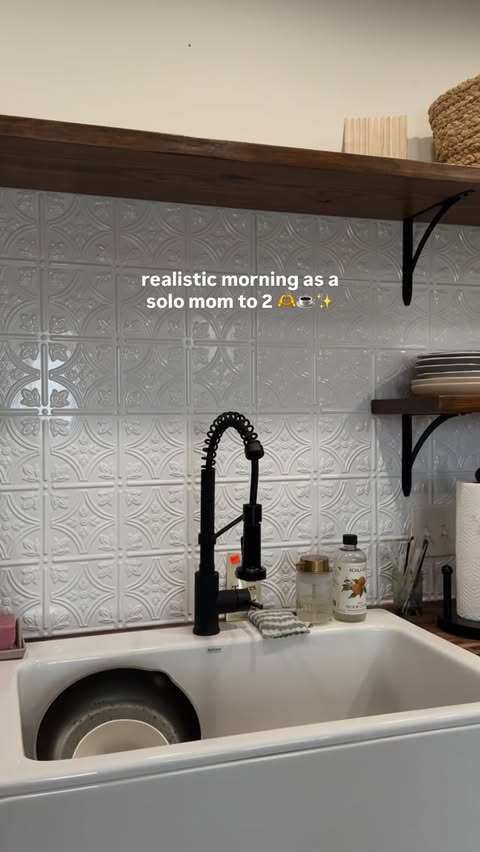 Instagram post by @paigebramlett for Hearth Display. Caption reads: [...] Welcome to a morning in my life 😜....