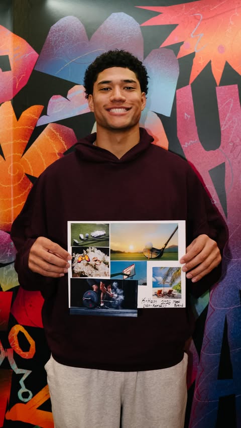 Instagram post by @kyledhamilton for Visa. Caption reads: [...] with Kyle Hamilton #CanvasCoverage #Visa....