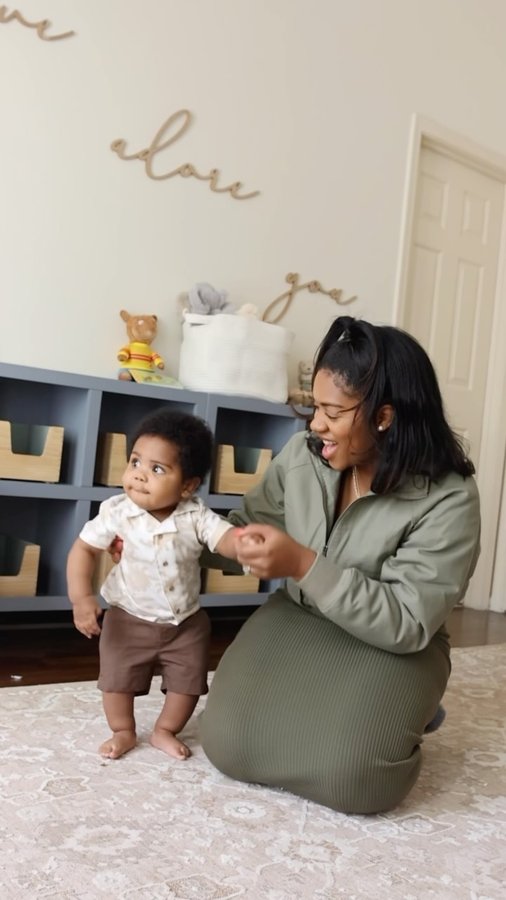 Instagram post by @trinitysierra for Diaper Genie. Caption reads: I can’t believe I’m officially saying this, but I....