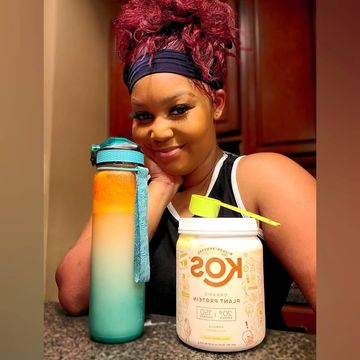 Instagram post by @tyeler_jae for KOS. Caption reads: [...] being tomorrow, but thanks to @kos Organic....