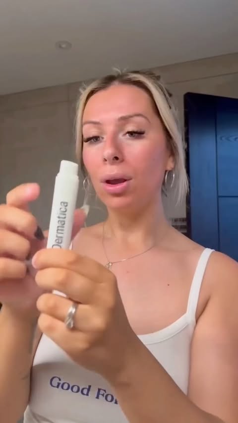 Instagram post by @edenharvzofficial for Dermatica. Caption reads: I will always return to @dermatica.skin the....