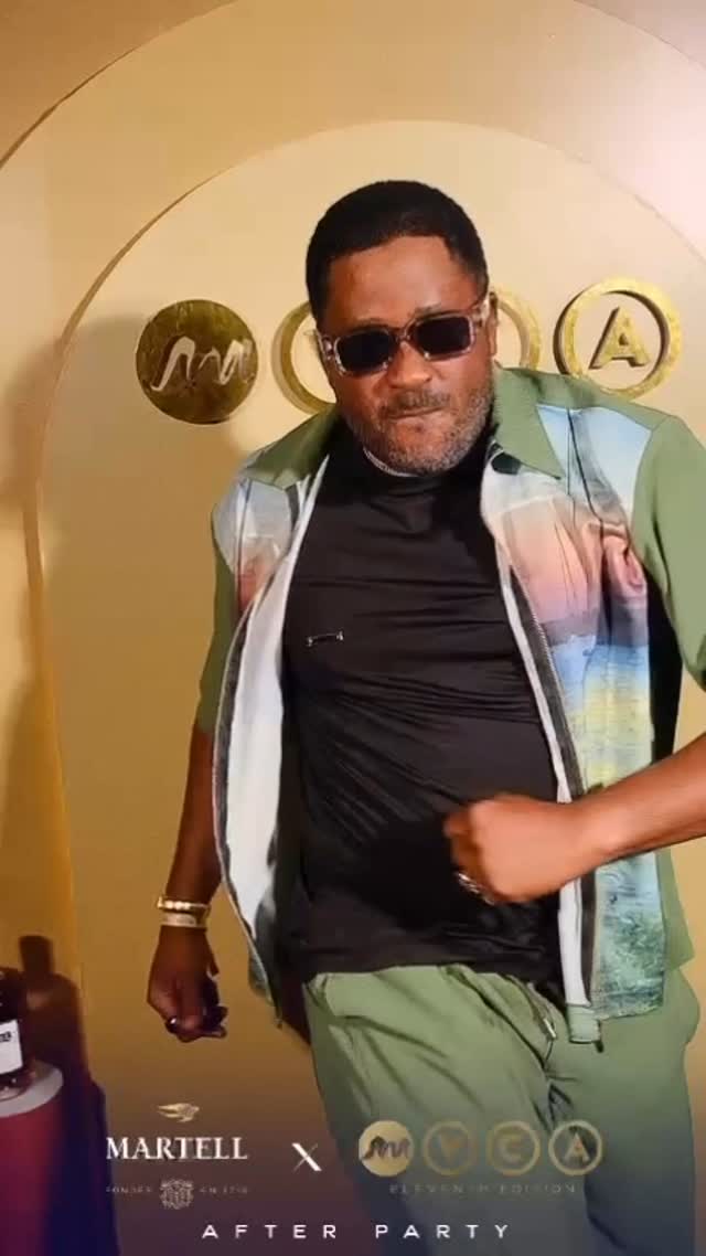 Instagram post by @desmondelliot for Martell. Caption reads: Yoooo OG… with a  likkle bit of steeze 
Blessing....