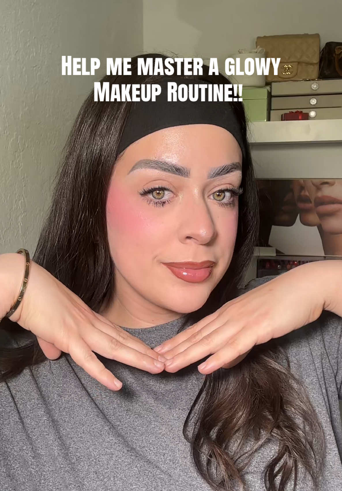 TikTok post by @nessachavez_ for Marylia Scott Cosmetics. Caption reads: [...] @COVERGIRL @e.l.f. Cosmetics @Marylia Scott....