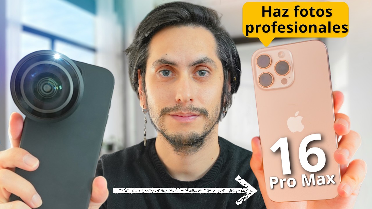 YouTube post by @RodHerzstrom for Liinks. Caption reads: How to Properly Configure Your iPhone 16 Pro Max....