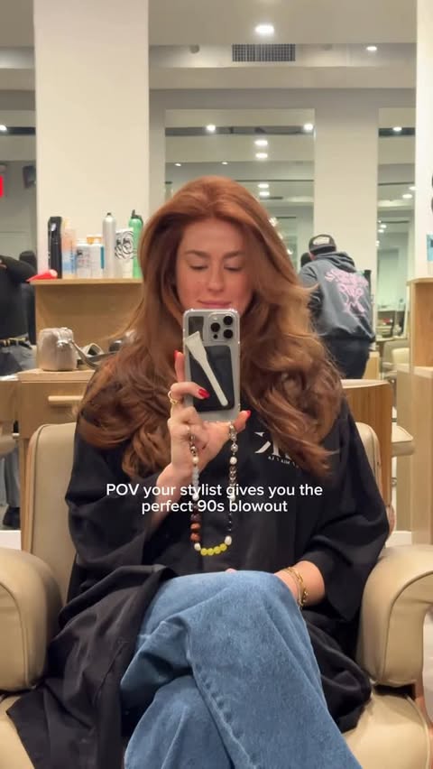 Instagram post by @cierramillerr for IGK Hair. Caption reads: Will be dreaming of this blowout forever @igkhair....