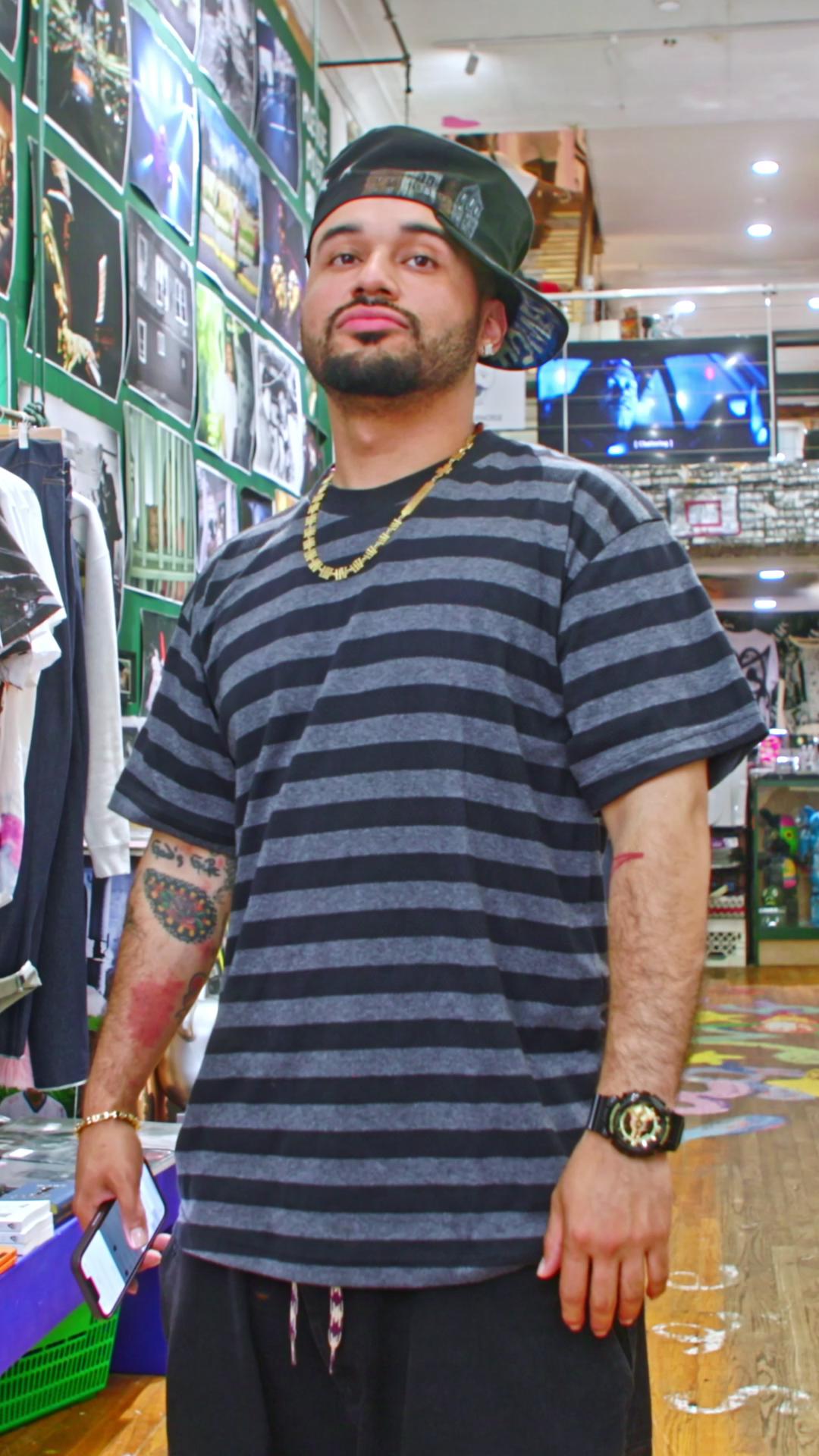 Instagram post by @stevieskytel for G-SHOCK. Caption reads: Born and raised in Jersey, now making his mark in....