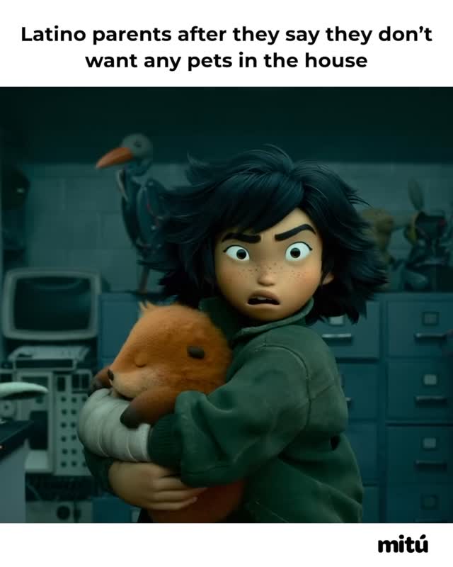 Instagram post by @wearemitu for Pixar. Caption reads: [...] no pets, and yet here we are. Disney and....