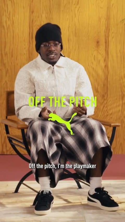 Instagram post by an influencer for PUMA USA. Caption reads: Obsessed with the game, dressed for it too. PUMA....