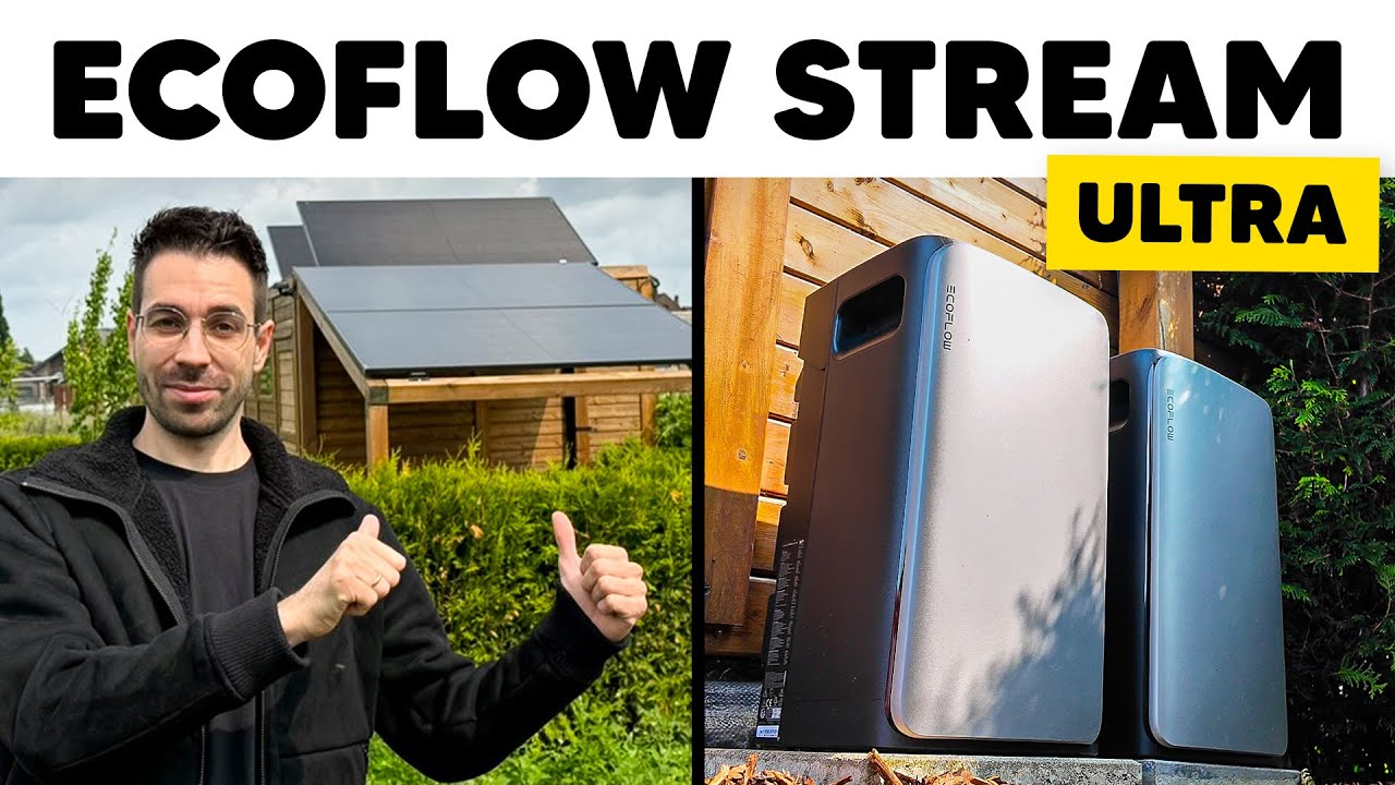 YouTube post by @Technikfieber for EcoFlow. Caption reads: In diesem Video teste ich das EcoFlow Stream Ultra....