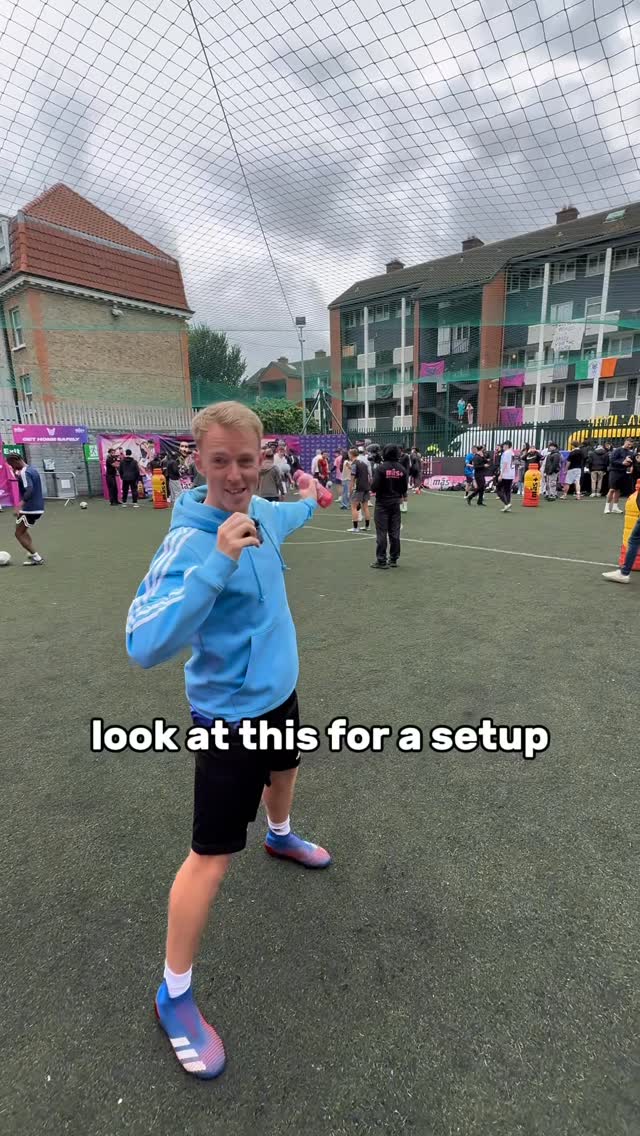 Instagram post by @sammadden96 for Más+ by Messi. Caption reads: I was lucky enough to get to the 1v1 World Crown....