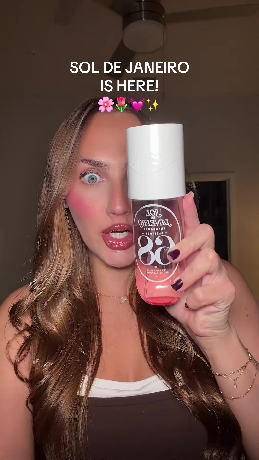 TikTok post by @daniellamagee for Sol de Janeiro. Caption reads: [...] time! Welcome to TikTok @Sol de Janeiro 🧚....
