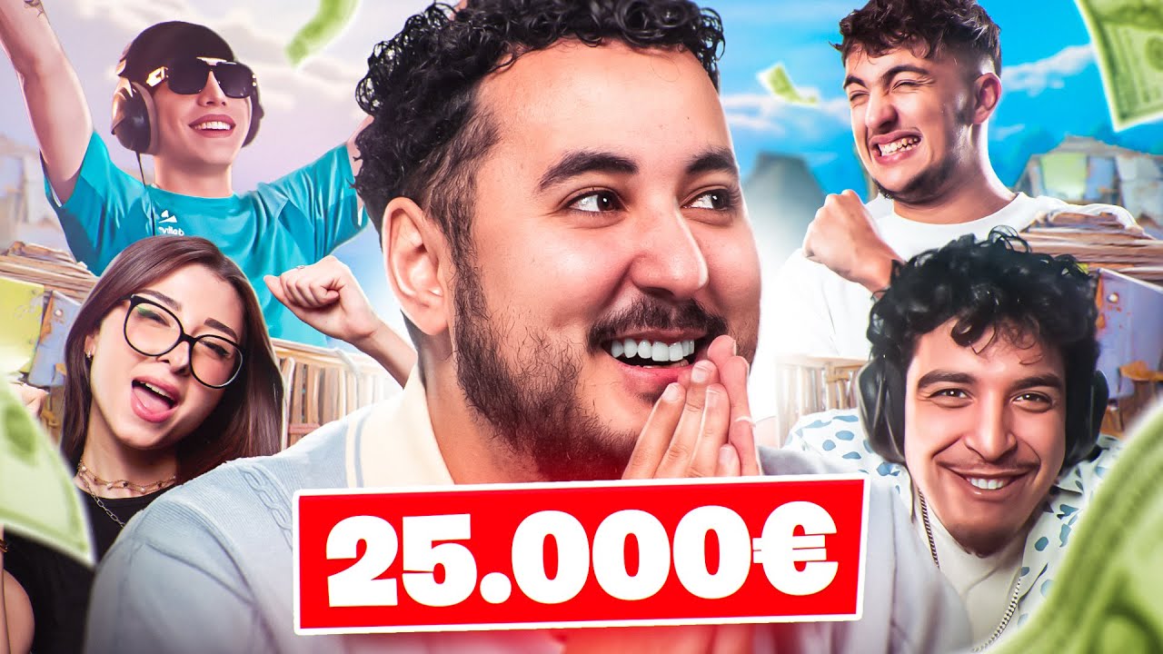 YouTube post by @mYGotaga for SCUF Gaming. Caption reads: ON FAIT UN TOURNOI SUR FORTNITE AVEC PLEIN DE....