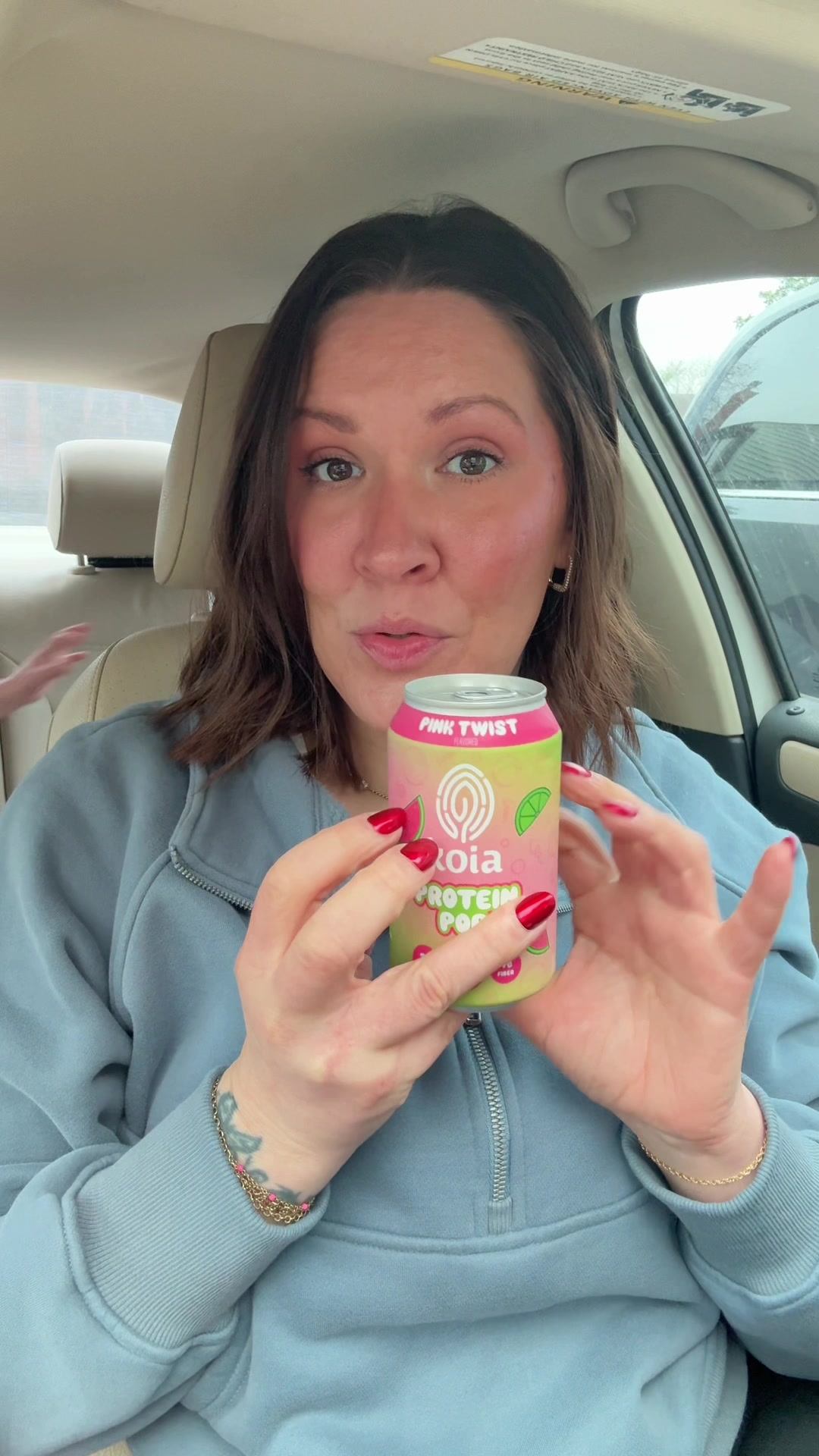 TikTok post by @chelseanicolelifestyle for Koia. Caption reads: [...] sneak in more protein! Thank you! @drinkkoia....