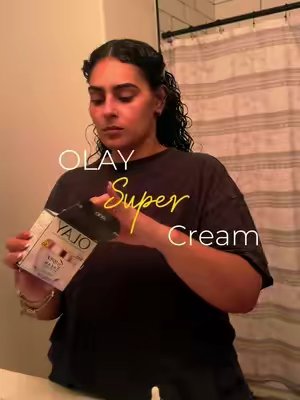 TikTok post by @keepingupwithsabby for Chimeable. Caption reads: [...] 👀💕 Gifted by @Olay Skin Care via....