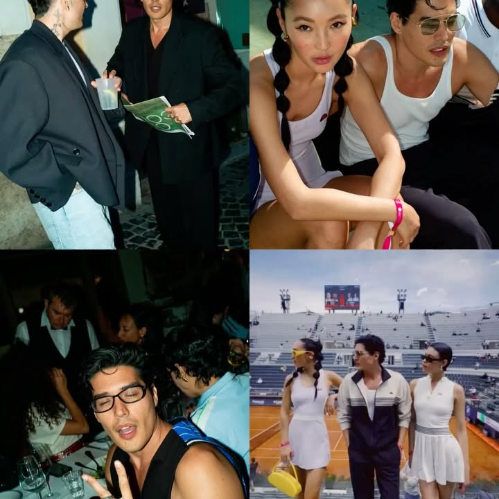 Instagram post by @cristianocaccamo for ellesse. Caption reads: Off court @ellesse 
#ellesseOpen #ellesse adv.