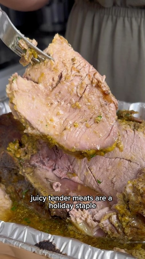 Instagram post by @yaidymakes for Loisa. Caption reads: [...] pork roast is a showstopper, thanks to....