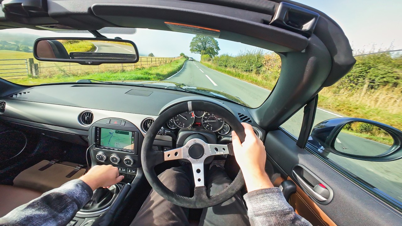 YouTube post by @MickDrivesCars for OTTOCAST. Caption reads: Things you should never do in a manual car.