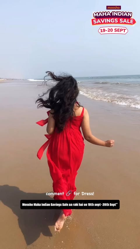 Instagram post by @i_ananya06_ for Wishlink. Caption reads: [...] 🔗 for dress! 👗❤️✨ @meeshoapp....