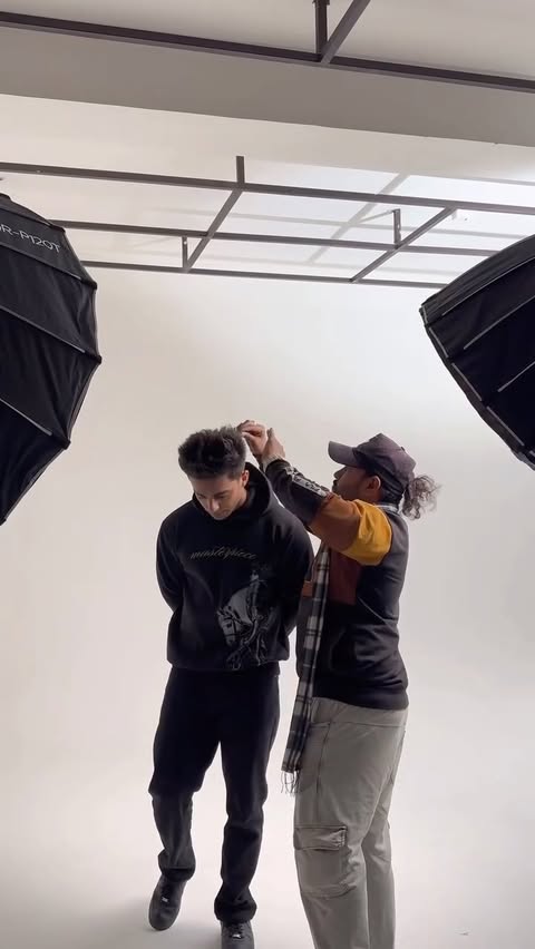 Instagram post by @aarushbhola17 for Bigmuscles Nutrition. Caption reads: Time to show them 📈
 @bigmuscles_nutrition....