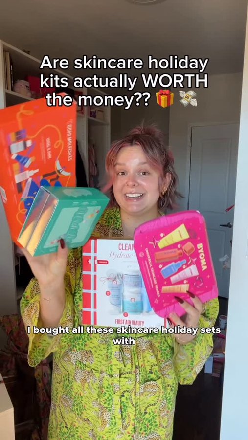 Instagram post by @hydrationceo for Good Molecules. Caption reads: Is the Good Molecules tinsel and glow worth the....