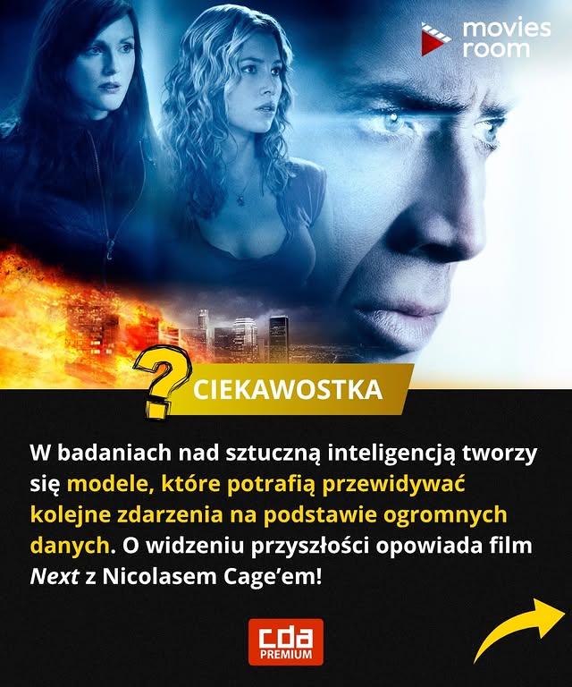 Instagram post by @ciekawostkowoo for MoviesRoom.pl. Caption reads: Lubicie filmy o nadprzyrodzonych mocach i....