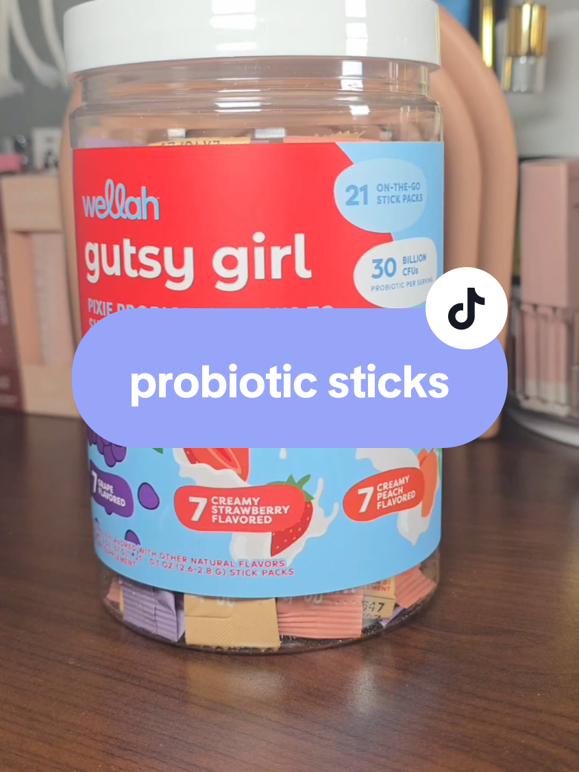 TikTok post by @irenetoks for Wellah Nutrition. Caption reads: @Wellah Nutrition #Wellah #guthealth #probiotics....