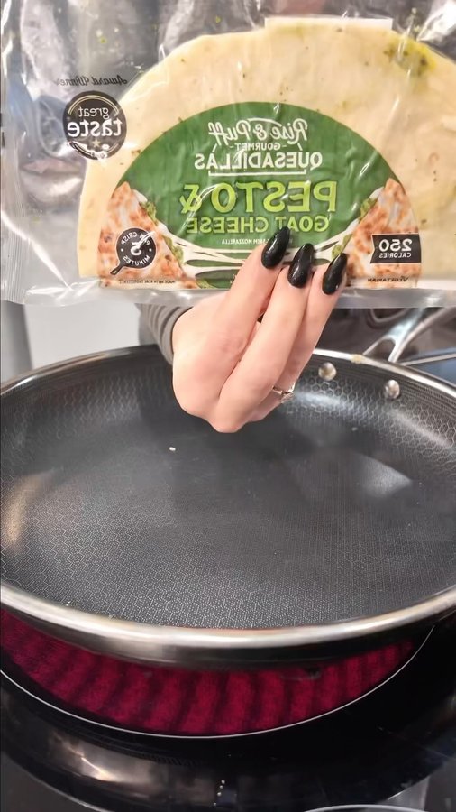 Instagram post by @lehandrabreanne for Rise & Puff. Caption reads: These @riseandpuff quesadillas are so yummy for....