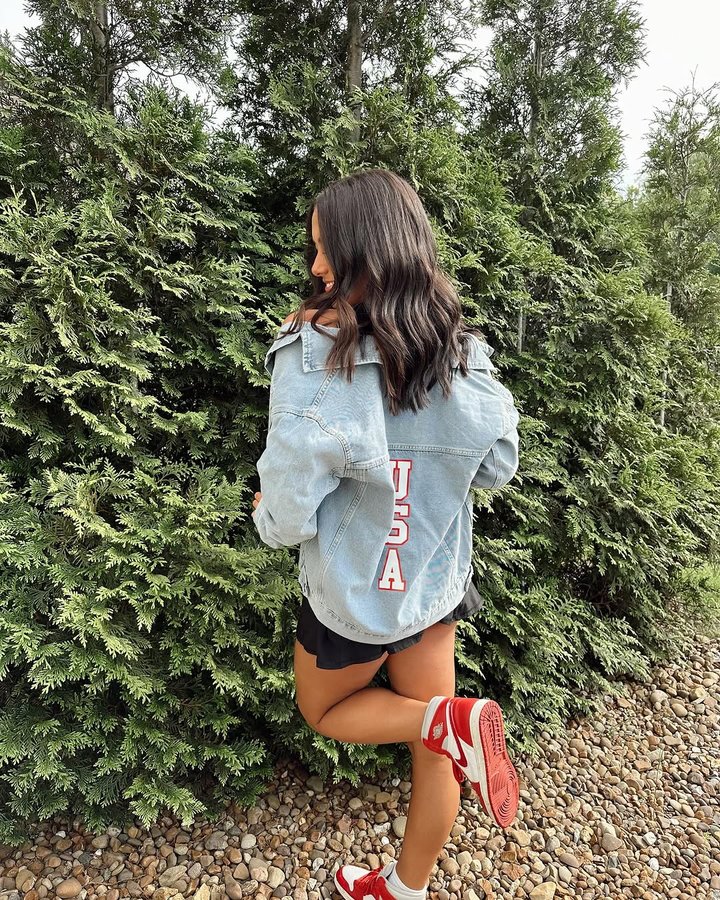 Instagram post by @oliviamarietaylor_ for Varsity Spirit. Caption reads: [...] USA two weeks later!🦅🇺🇸

This....