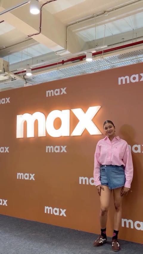 Instagram post by @bhavya_kumar278 for Max Fashion. Caption reads: Delhi NCR’s biggest Max Fashion store is now open....