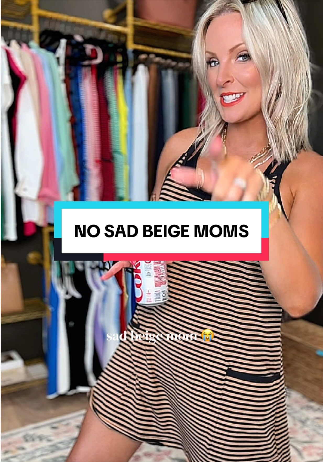 TikTok post by @leahkatm22 for SCUSTY. Caption reads: @SCUSTY #dealsforyoudays #romper #dressromper....