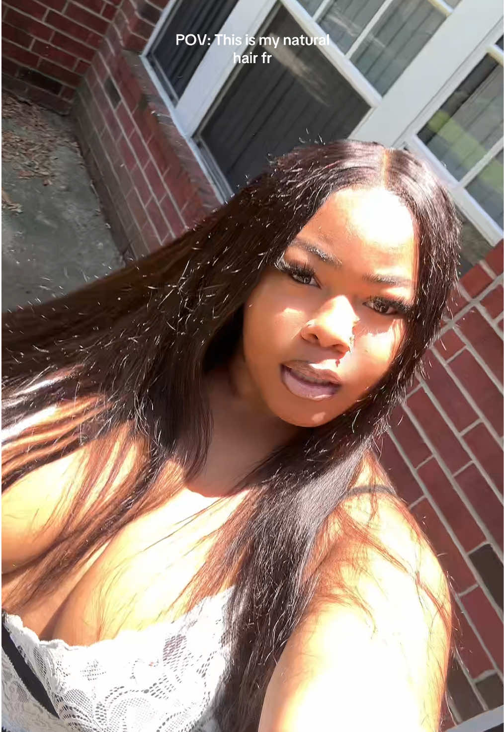TikTok post by @vibesofalexis for Megalook. Caption reads: @megalook #hair #megalookhair #wig #girls.