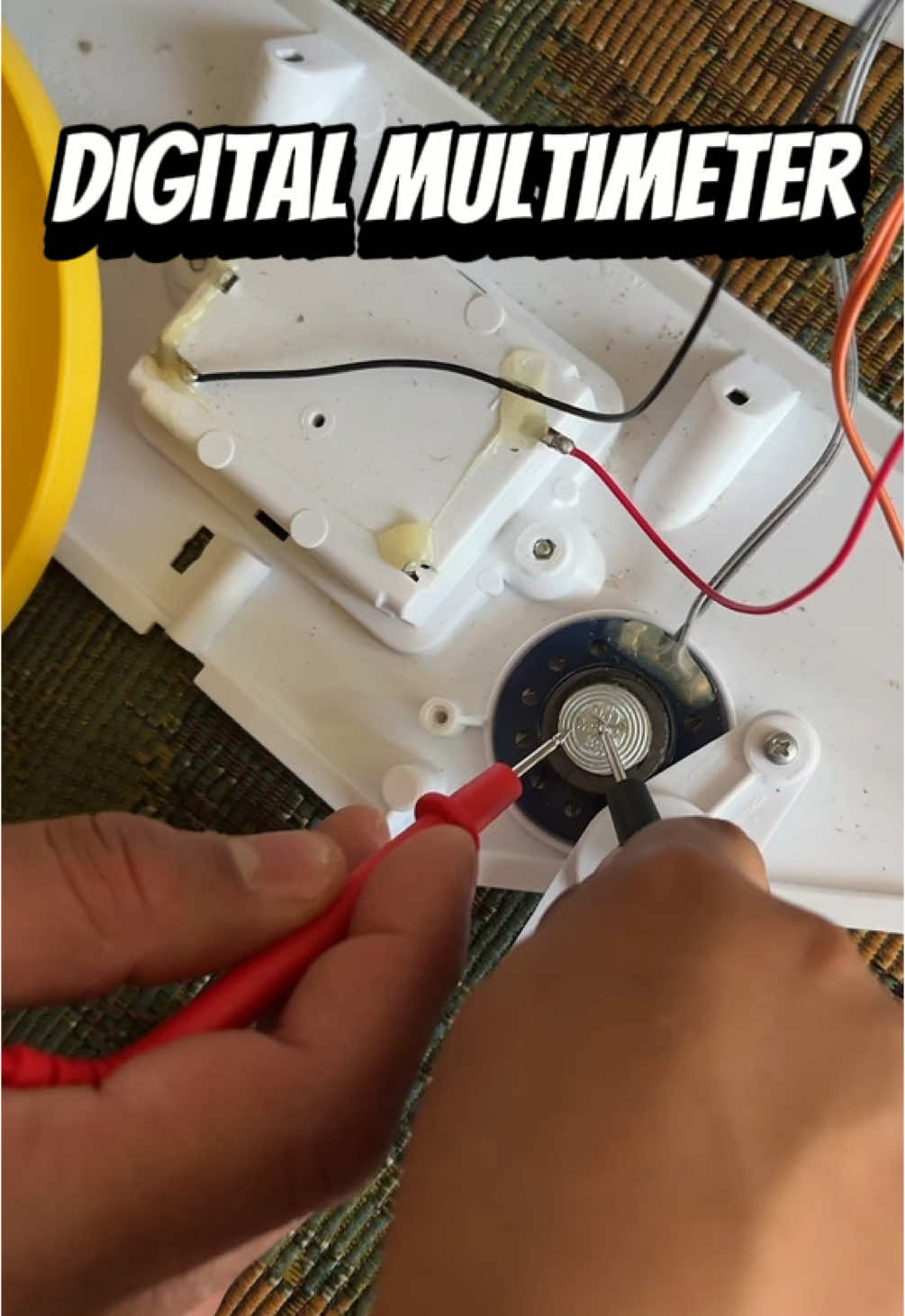 TikTok post by @myllykoskipaula for TESMEN. Caption reads: Digital Multimeter by @TESMEN is very advanced but....