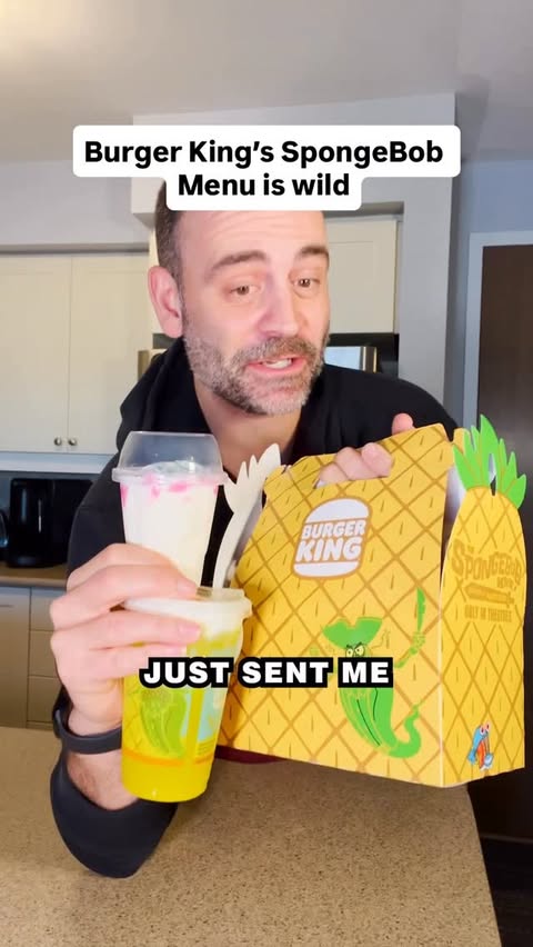 Instagram post by @joseph_video for Burger King. Caption reads: Pineapple float is so good!! 🤯 @burgerkingcan....