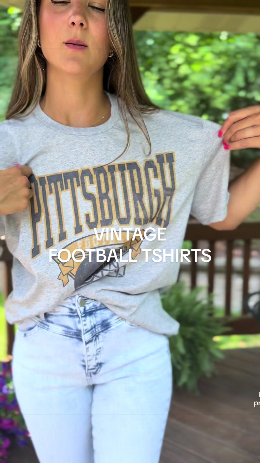 TikTok post by @kfel8914 for PartyOnShop. Caption reads: [...] #footballseason #pittsburghsteelers....