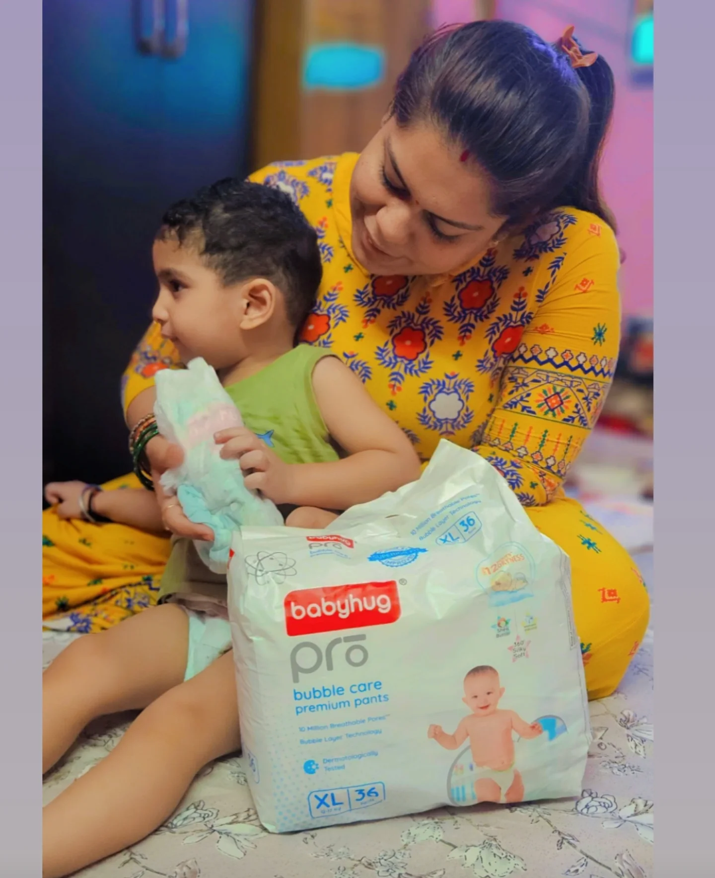 Instagram post by @doctorshail for Babyhug. Caption reads: #collaboration with @babyhug....