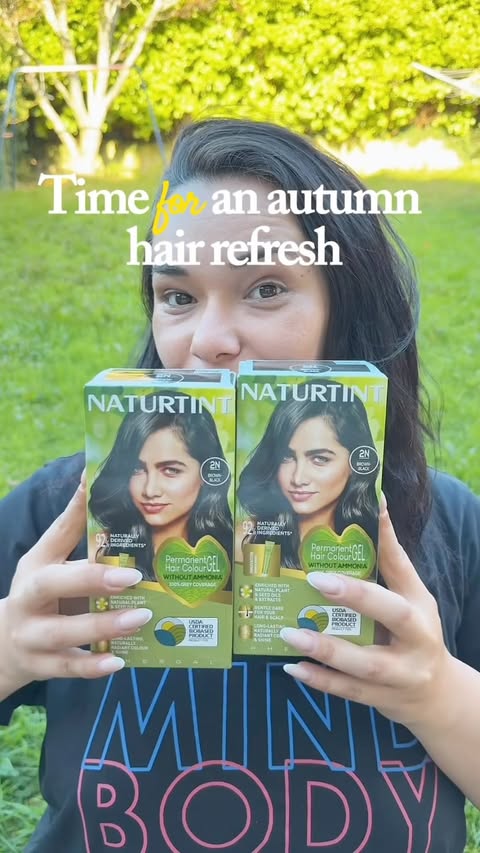 Instagram post by @christineannna for NATURTINT. Caption reads: From faded to fresh with @Naturtint_uk! 🍂✨ Giving....