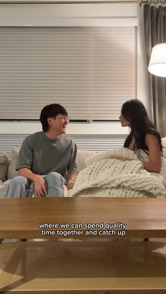 Instagram post by @andy.and.michelle for Air Wick US. Caption reads: the best kind of nights 🥰 #AirWickPartner....