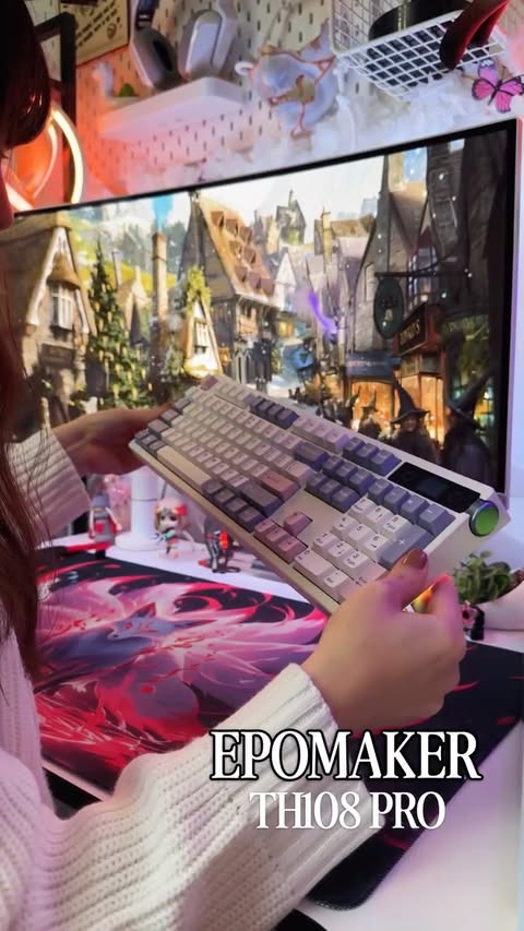 Instagram post by @wezzegraj for Epomaker. Caption reads: Epomaker TH108 PRO ⌨ My keyboard collection is....