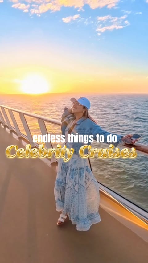 Instagram post by an influencer for Celebrity Cruises. Caption reads: [...] on Celebrity Equinox @celebritycruises ,....