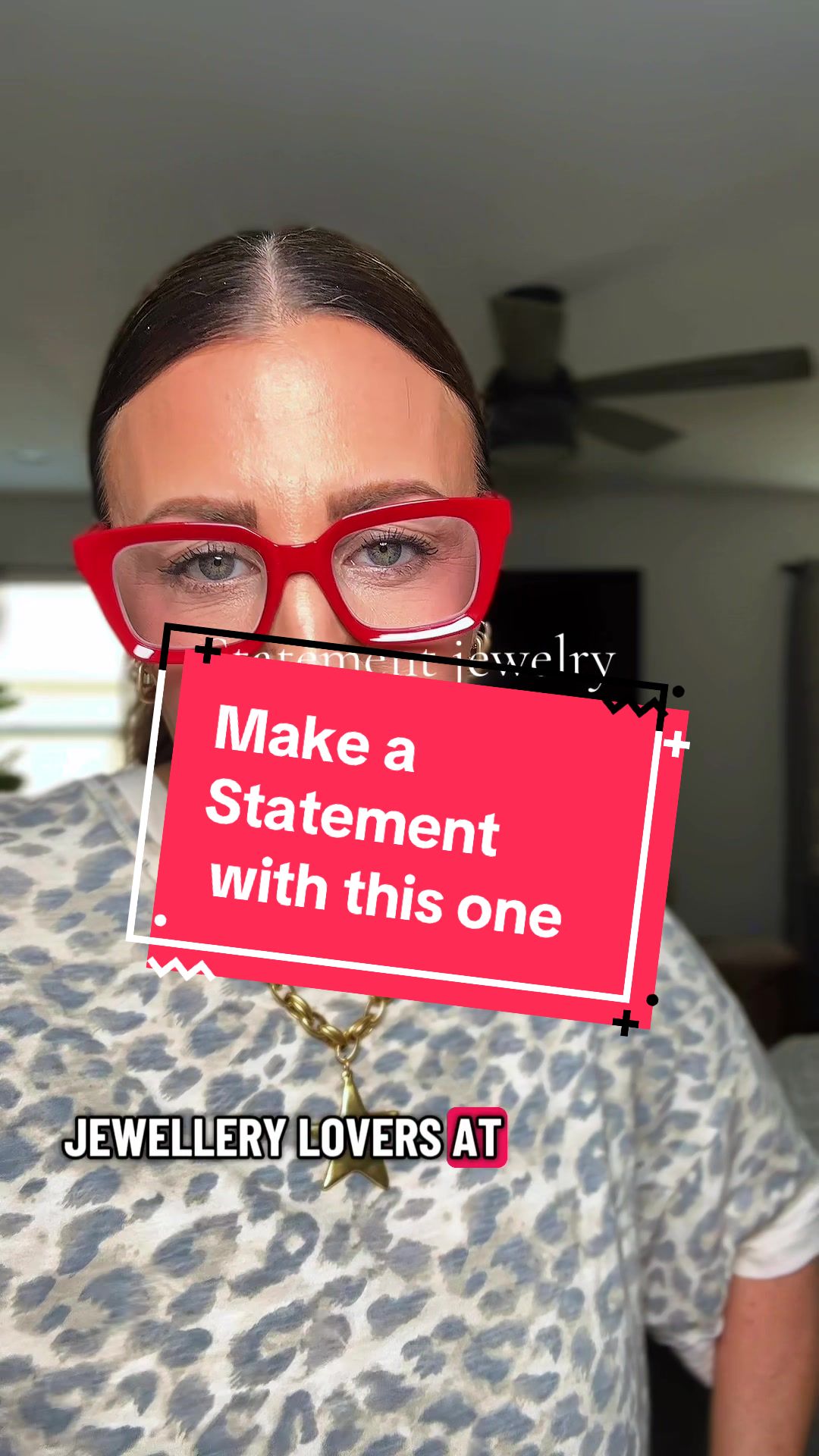 TikTok post by @michellegoodman1217 for Bracha. Caption reads: [...] #goldjewerly #statementjewelry @WearBracha .